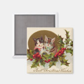 Katje Kerst Hulst Winterbes Magneet (Voorkant / Achterkant)