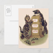 Katje Kitten Kalender Kerstmis Feestdagenkaart (Voorkant / Achterkant)