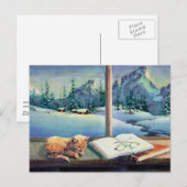 KATJE op de VENSTERBANK door SHARON SHARPE Briefkaart (Voorkant / Achterkant)