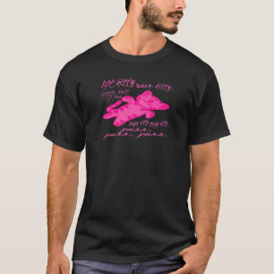 Katje poesie dichter gedicht spinnen miauw bont ba t-shirt