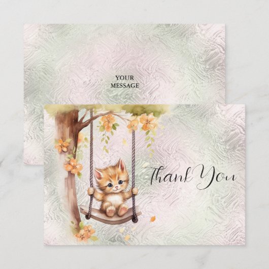 Katje Schommel Bedankkaart (Voorkant / Achterkant)