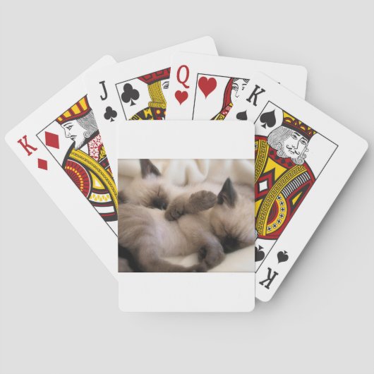 Katje van de Kat van het Huisdier van tweelingen Speelkaarten (Achterkant)