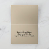 Katje van de Verjaardag van de achternicht het Kaart (Binnen)