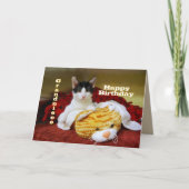 Katje van de Verjaardag van de achternicht het Kaart (Voorkant)