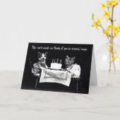 katje verkleed als verjaardagskat Kaart (Gele Bloem)