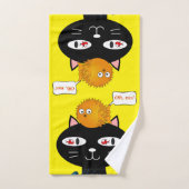 Katje Vis Geel Bad Handdoek Sets (Handdoek)