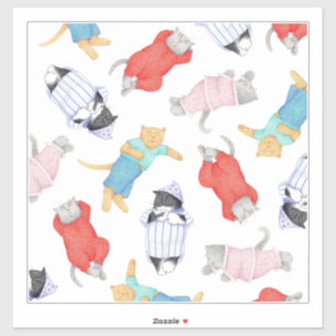 KATJES PYJAMA 14x14 Vinyl Sticker