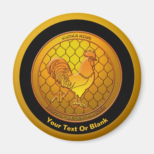 KatkaKoin Cryptocurrency ICO Magneet (Voorkant)