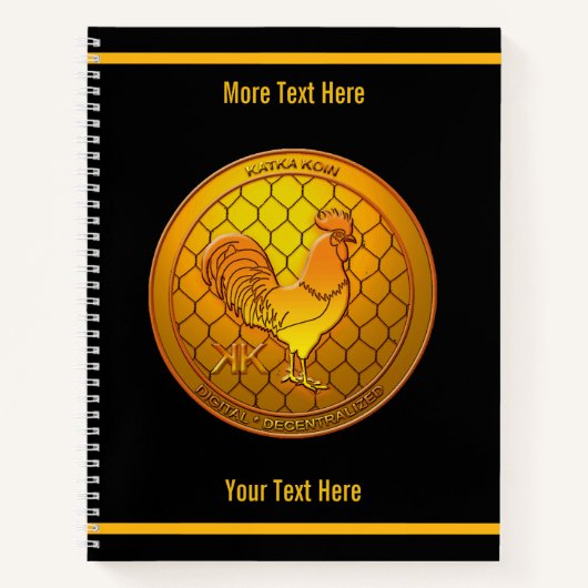 KatkaKoin Cryptocurrency ICO Notitieboek (Voorkant)