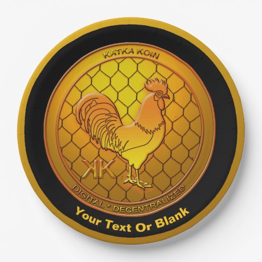 KatkaKoin Cryptocurrency ICO Papieren Bordje (Voorkant)