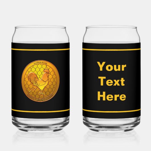 KatkaKoin Poultry Cryptocurrency ICO Blikvorm Glas (Voorkant)