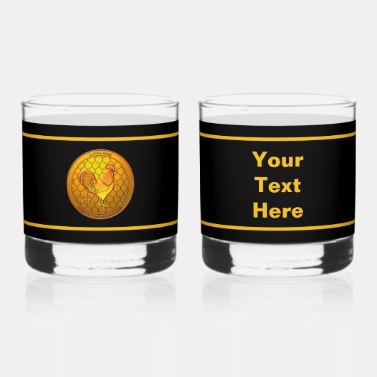 KatkaKoin Poultry Cryptocurrency ICO Whisky Glas (Voorkant)