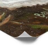 Katledogs Rundvee Honden en Heelers Brown Hued Poster (Hoek)