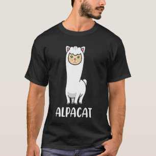 Katllama Schattige Kat Lama Hybride Dier Grafisch T-shirt