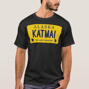 Katmai Alaska License Bord T-shirt