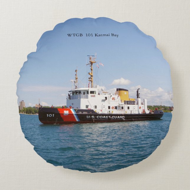 Katmai Bay ronde kussen (Voorkant)