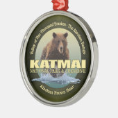 Katmai (bruin Beer) WT Metalen Ornament (Links)