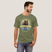 Katmai (bruin Beer) WT T-shirt (Voorkant volledig)