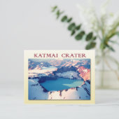 Katmai crater, Katmai National Park, Alaska Briefkaart (Staand voorkant)