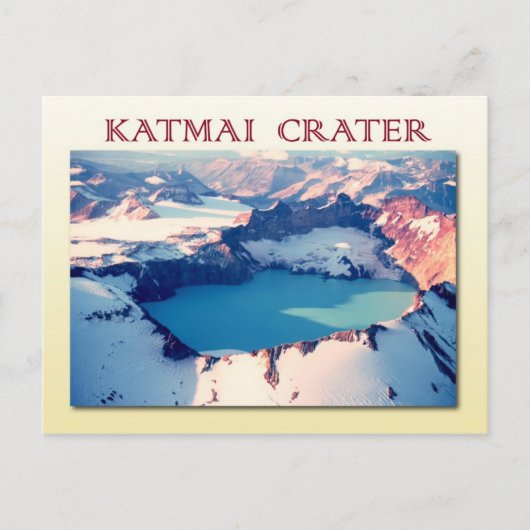 Katmai crater, Katmai National Park, Alaska Briefkaart (Voorkant)