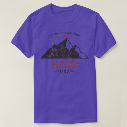 Katmai Nationaal Park Alaska 5 T-shirt (Design voorkant)