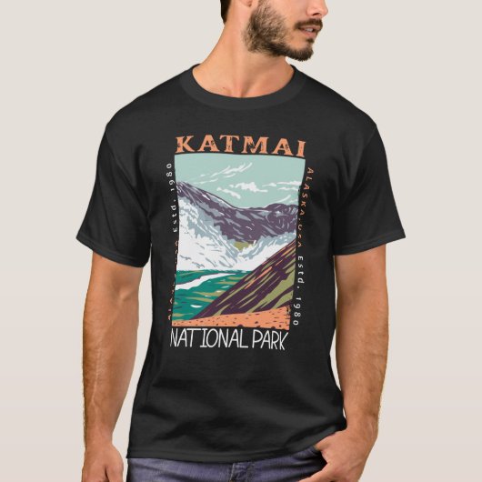 Katmai Nationaal Park Alaska  Verstoord T-shirt (Voorkant)