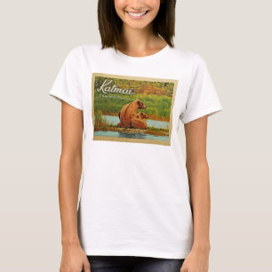 Katmai Nationaal Park Beren Vintage T-shirt