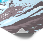 Katmai Nationaal Park Illustratie Reizen Kunst Ret Poster (Hoek)