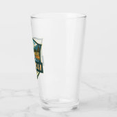 Katmai Nationaal Park Illustratie Retro Badge Glas (Links)