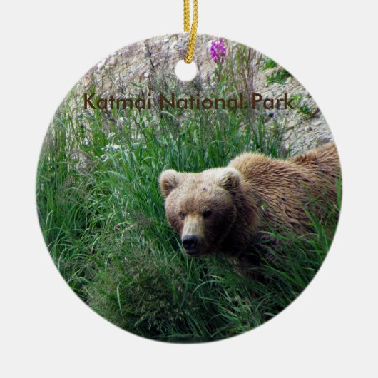 Katmai Nationaal Park Keramisch Ornament (Voorkant)