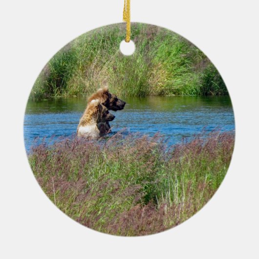 Katmai Nationaal Park Keramisch Ornament (Achterkant)