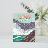 Katmai Nationaal Park Tienduizend roken  Briefkaart (Staand voorkant)