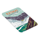 Katmai Nationaal Park Tienduizend roken Magneet (Rechterzijde)