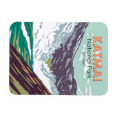 Katmai Nationaal Park Tienduizend roken Magneet (Horizontaal)