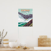 Katmai Nationaal Park Tienduizend roken  Poster (Keuken)