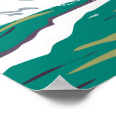 Katmai Nationaal Park Tienduizend roken  Poster (Hoek)