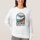 Katmai Nationaal Park Tienduizend roken T T-shirt (Voorkant)