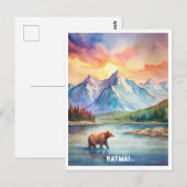 Katmai Nationaal Park Waterverf Schilderij Briefkaart (Voorkant / Achterkant)