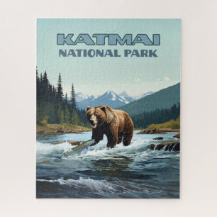 Katmai National Park Alaska Beer Brooks River Legpuzzel