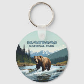Katmai National Park Alaska Beer Brooks River Sleutelhanger (Voorkant)