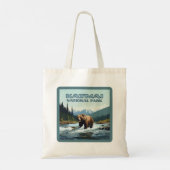 Katmai National Park Alaska Beer Brooks River Tote Bag (Achterkant)
