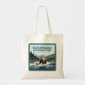 Katmai National Park Alaska Beer Brooks River Tote Bag (Voorkant)