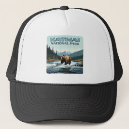 Katmai National Park Alaska Beer Brooks River Trucker Pet