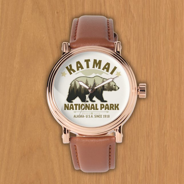 Katmai, National Park Alaska: Nature’s Sanctuary Horloge (Creator heeft geüpload)