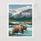 Katmai National Park Alaska, Verenigde Staten Briefkaart (Voorkant)