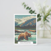 Katmai National Park, Alaska, Verenigde Staten Briefkaart (Staand voorkant)