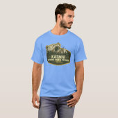 Katmai National Park And Preserve Alaska Retro Bad T-shirt (Voorkant volledig)