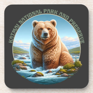 Katmai National Park and Preserve Bier Onderzetter