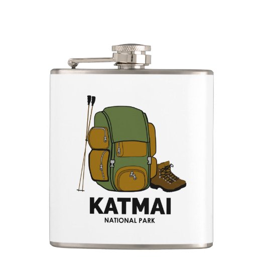 Katmai National Park Backpack Heupfles (Voorkant)