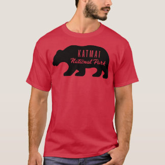 Katmai National Park Beer Zwart T-shirt